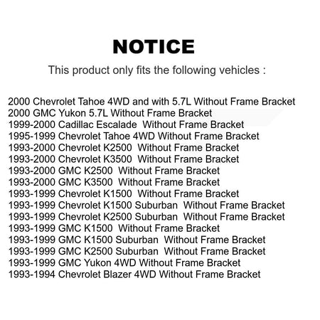 Front Inner Outer Tie Rod Pitman Idler Arm & Bracket Kit (7Pc) For K1500 Chevrolet GMC KTR-105103