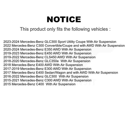 Front Lower Rearward Suspension Control Arm Ball Joint Pair For Mercedes-Benz GLC300 C300 KTR-105127