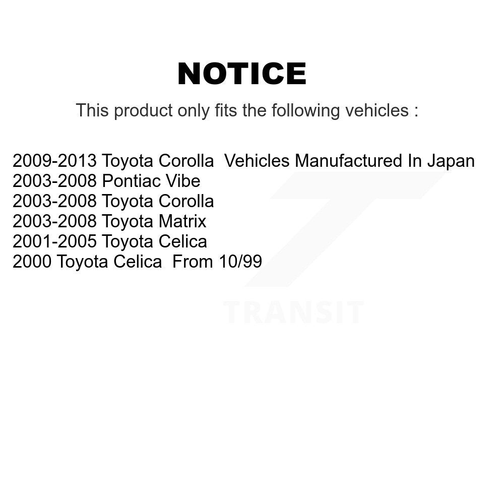 Front Lower Control Arm Kit For Toyota Corolla Matrix Pontiac Vibe Celica KTR-105186