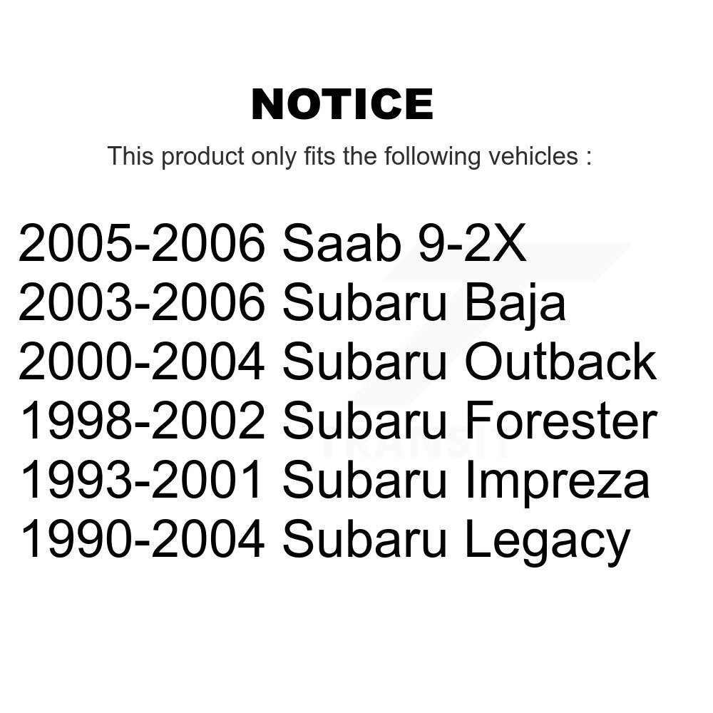 Front Lower Control Arm Kit For Subaru Legacy Outback Forester Impreza Baja Saab KTR-105204