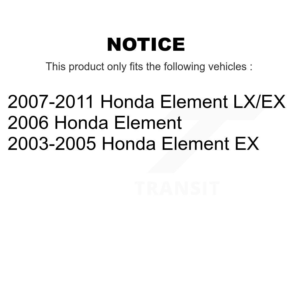Front Lower Suspension Control Arm And Ball Joints Kit For Honda Element KTR-105208