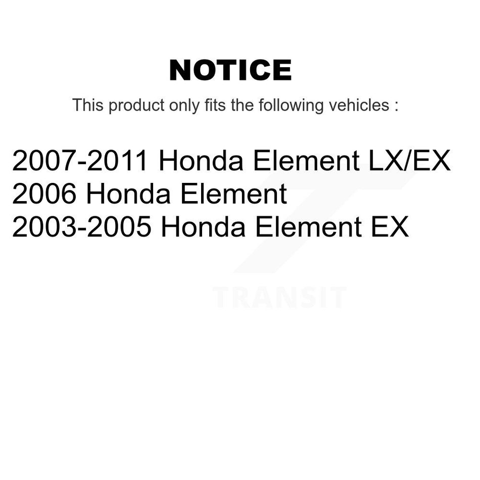Front Lower Suspension Control Arm And Ball Joints Kit For Honda Element KTR-105208