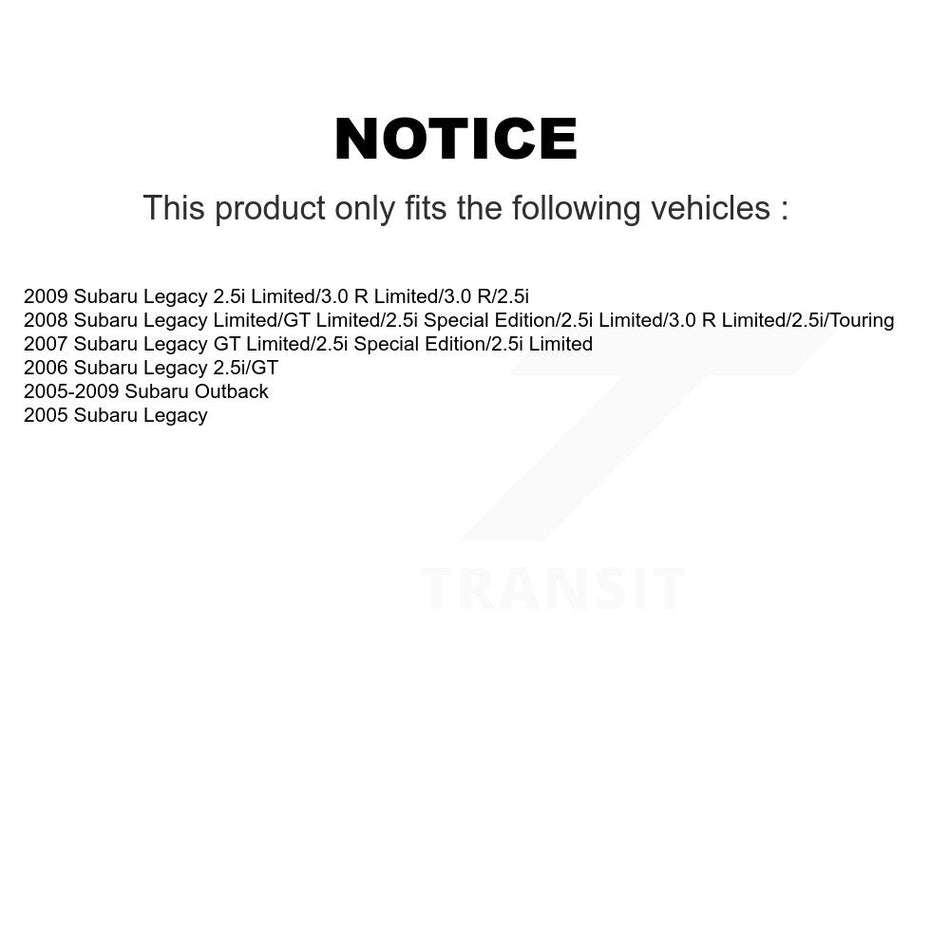 Front Lower Suspension Control Arm And Ball Joints Kit For Subaru Outback Legacy KTR-105213