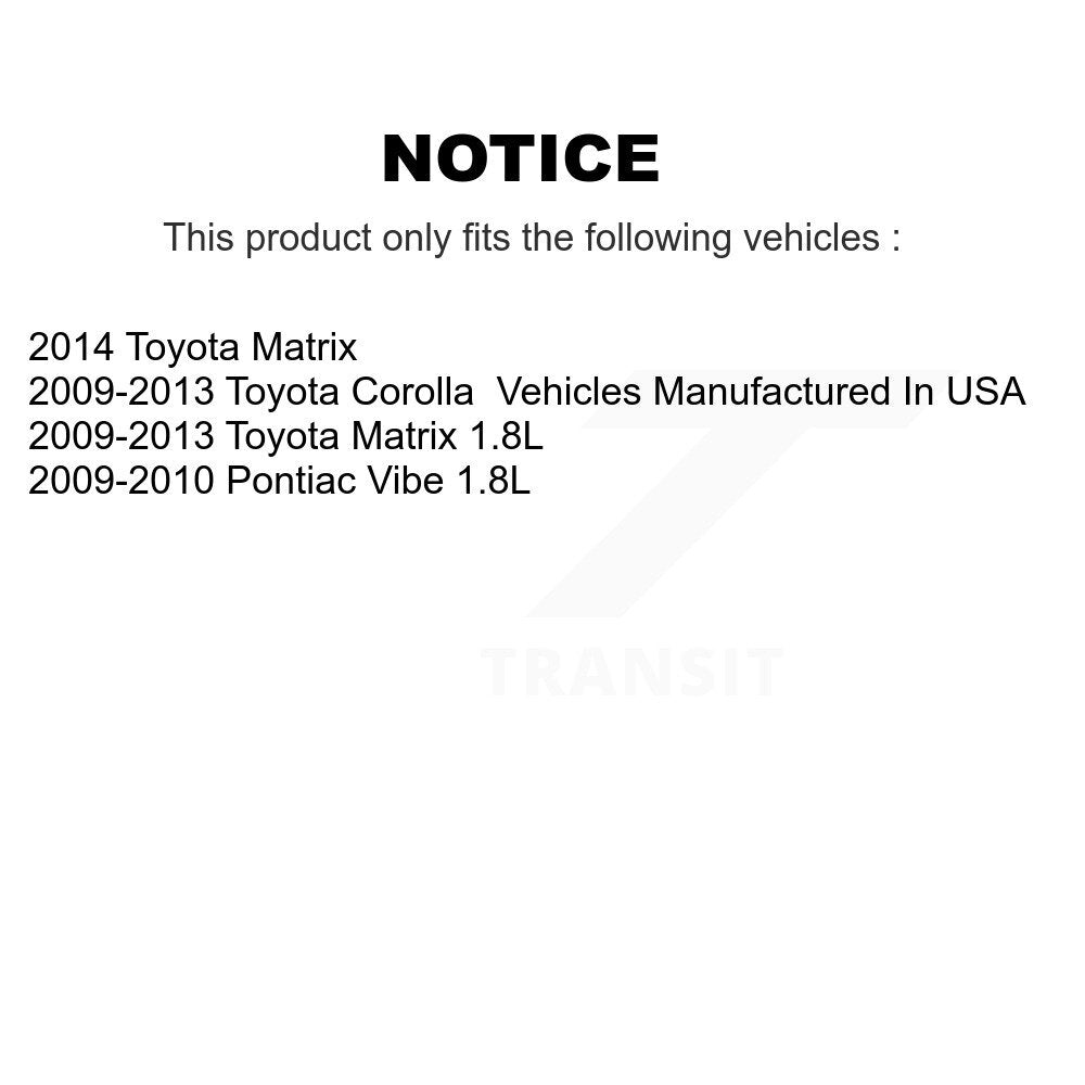 Front Lower Suspension Control Arm Ball Joints Kit For Toyota Corolla Matrix Pontiac Vibe KTR-105220