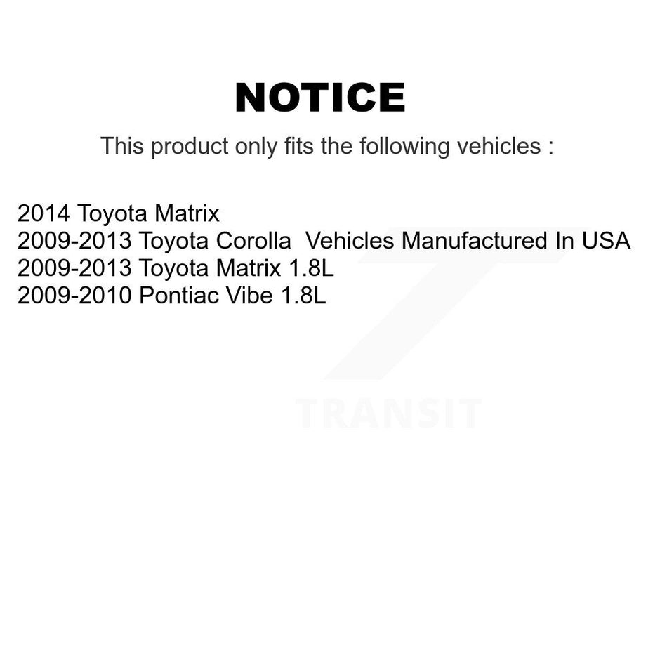 Front Lower Suspension Control Arm Ball Joints Kit For Toyota Corolla Matrix Pontiac Vibe KTR-105220
