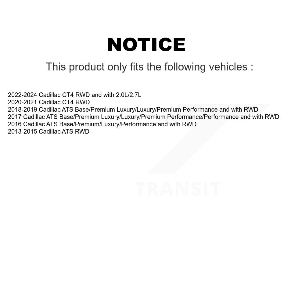 Front Lower Rearward Suspension Control Arm Ball Joint Assembly Kit For Cadillac ATS CT4 KTR-105257