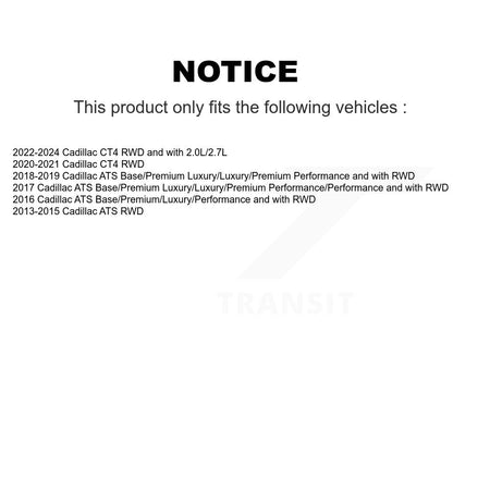 Front Lower Rearward Suspension Control Arm Ball Joint Assembly Kit For Cadillac ATS CT4 KTR-105257