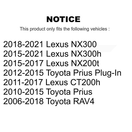Front Lower Rearward Suspension Control Arm Bushing Pair For Toyota RAV4 Lexus NX300 KTR-105303
