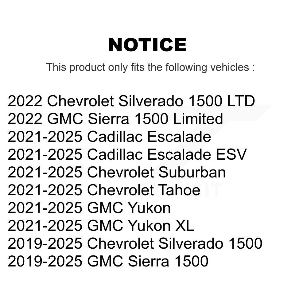 Front Lower Ball Joints Pair For GMC Chevrolet Silverado 1500 Sierra Yukon Tahoe XL KTR-105330