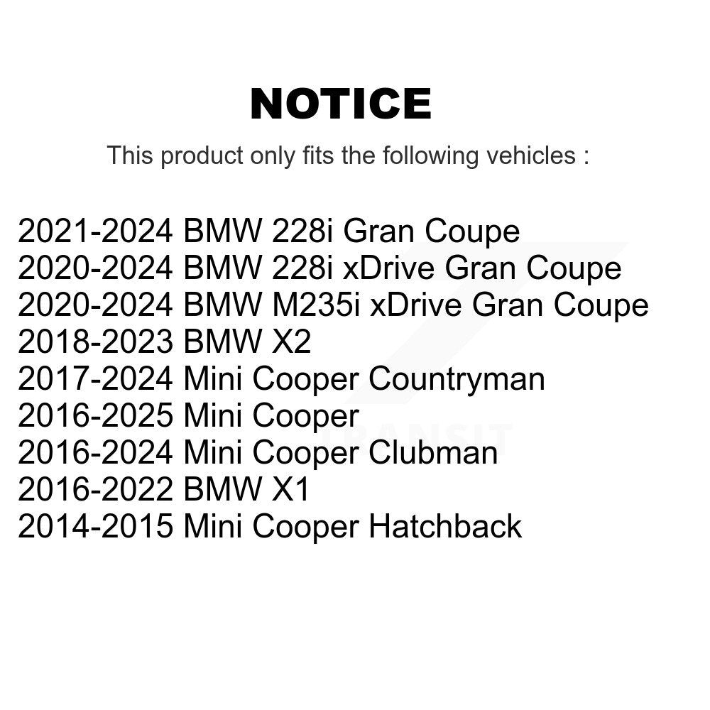 Front Outer Tie Rod End Kit For Mini Cooper BMW X1 Countryman X2 Clubman 228i xDrive Gran KTR-105336