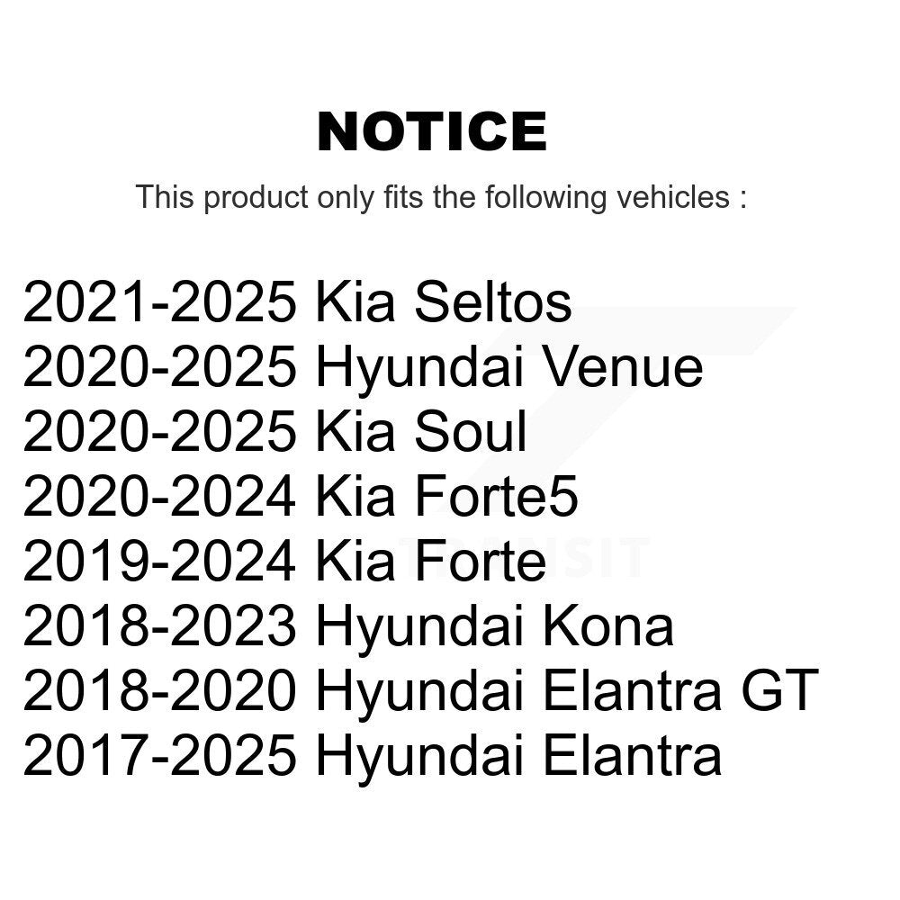 Front Outer Tie Rod End Kit For Hyundai Elantra Kia Kona Seltos Venue Forte Soul GT KTR-105345