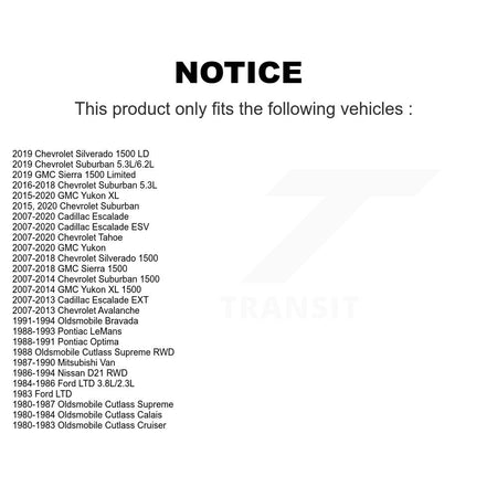 Front Suspension Bar Link Pair For Chevrolet GMC Sierra 1500 Silverado Tahoe Cadillac XL KTR-105355
