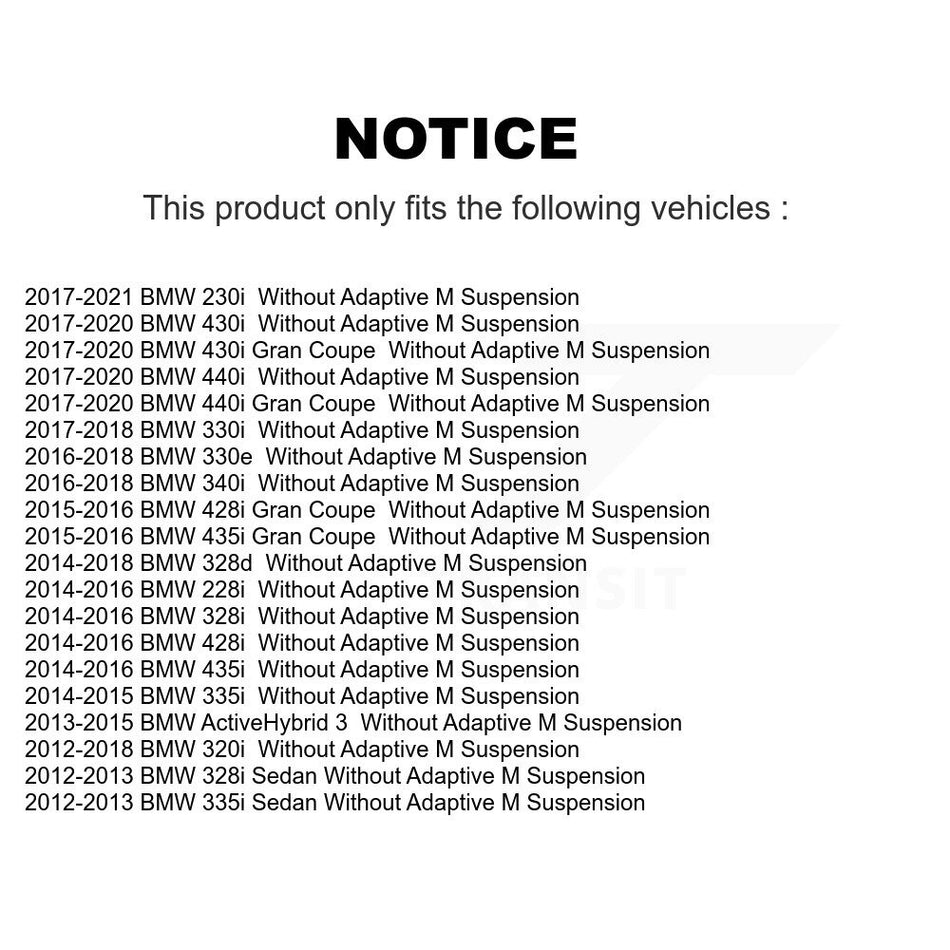 Front Suspension Bar Link Kit For BMW 328i 320i 335i 228i 435i 330e 428i 230i 340i 440i 3 KTR-105361