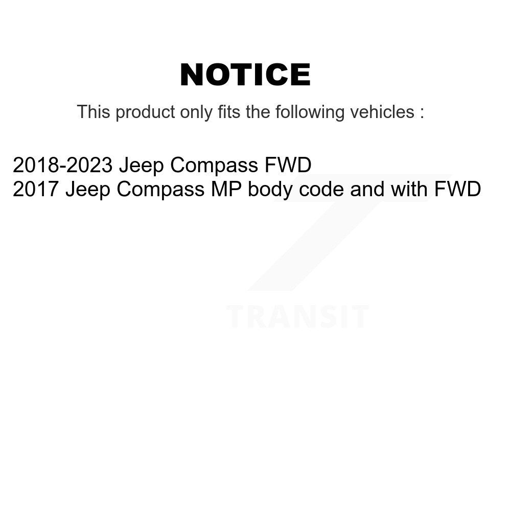 Rear Suspension Stabilizer Bar Link Pair For Jeep Compass KTR-105369