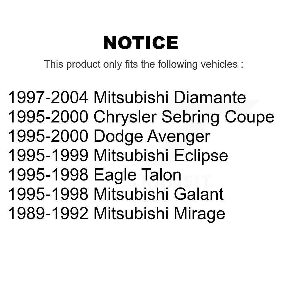 Rear Suspension Sway Bar Link Pair For Chrysler Sebring Mitsubishi Eclipse Eagle Talon KTR-105378