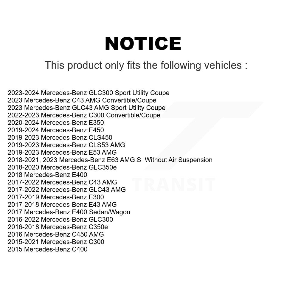 Rear Suspension Sway Bar Link Kit For Mercedes-Benz GLC300 C300 C43 AMG GLC43 E450 E400 S KTR-105383