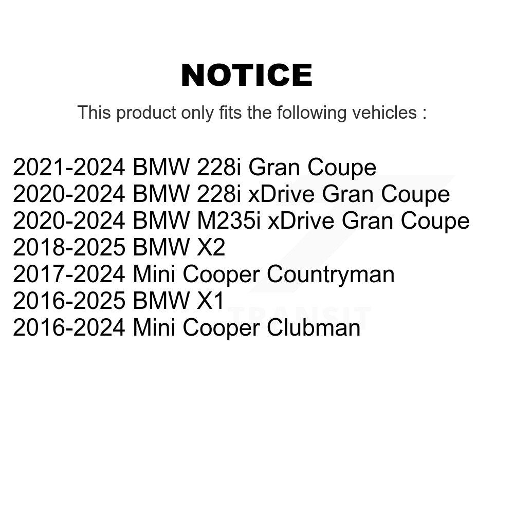 Front Rear Suspension Bar Link Kit For BMW X1 Mini Cooper Countryman X2 Clubman 228i Gran KTR-105396