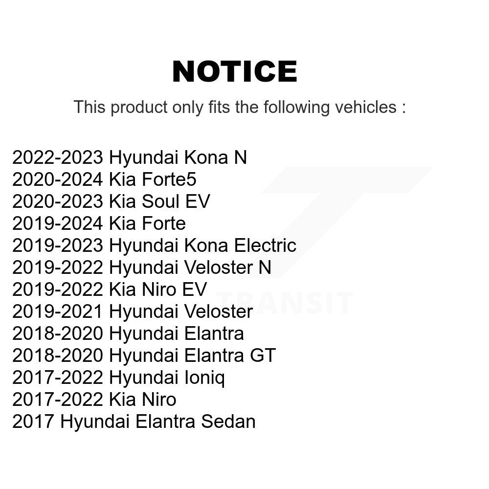 Front Rear Suspension Bar Link Kit For Hyundai Elantra Kia Forte Kona Electric Ioniq Niro KTR-105400
