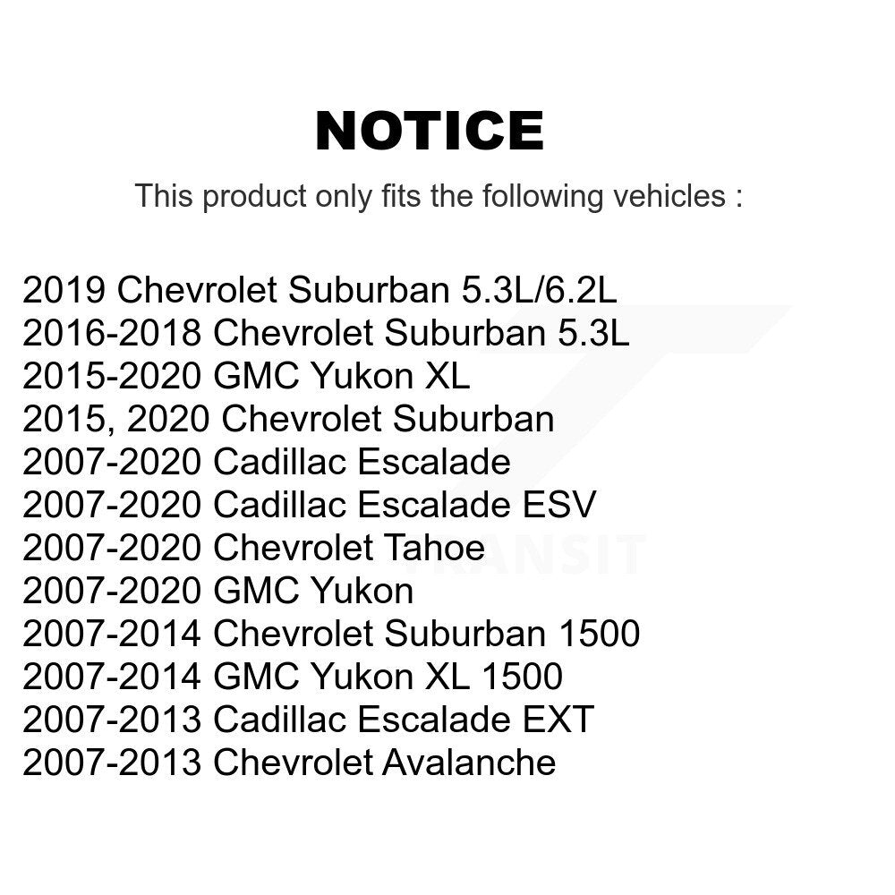 Front Rear Suspension Bar Link Kit For Chevrolet GMC Tahoe Cadillac Yukon Avalanche XL KTR-105403