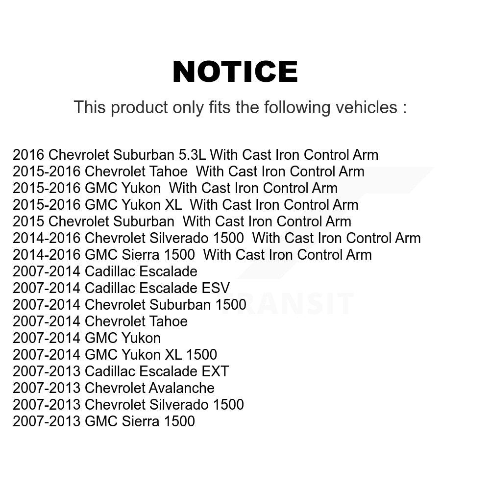 Front Lower Control Arm Ball Joint Link Kit For Chevrolet GMC Sierra 1500 Silverado Tahoe KTR-105423