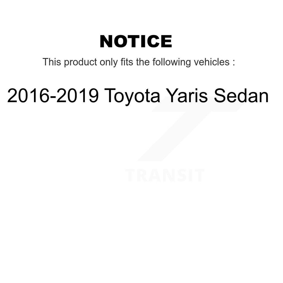 Front Lower Control Arm And Ball Joint Assembly Link Kit For 2016-2019 Toyota Yaris Sedan KTR-105428