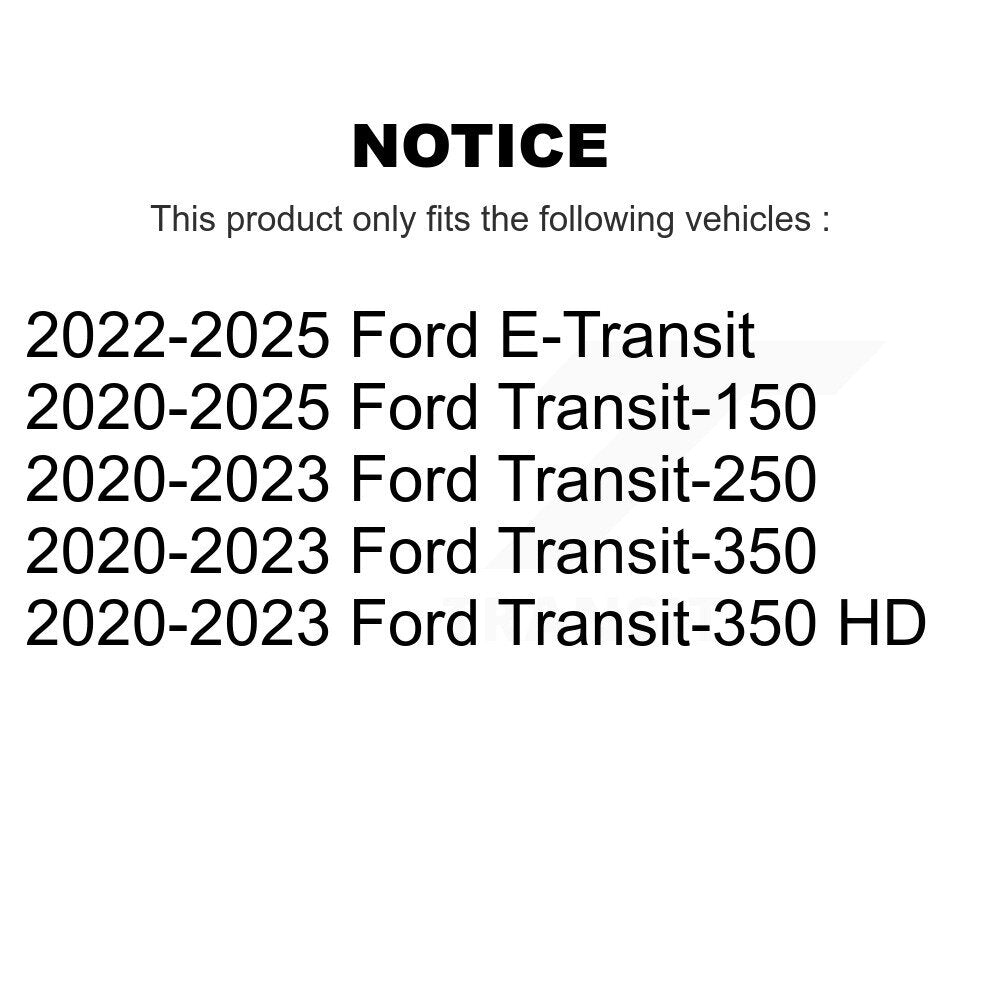 Front Outer Tie Rod End Pair For Ford Transit-250 Transit-150 Transit-350 HD E-Transit KTR-105441