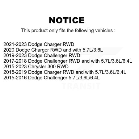 Front Steering Inner & Outer Tie Rod End Kit For Dodge Charger Challenger Chrysler 300 KTR-105447