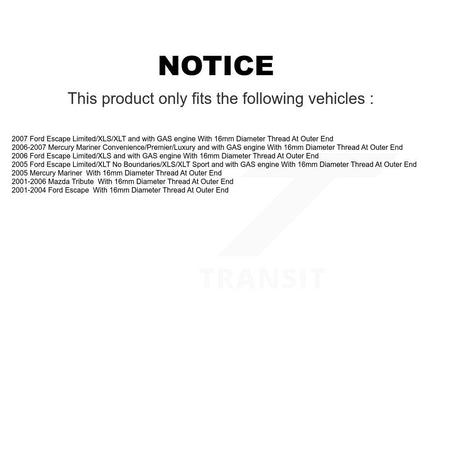 Front Inner & Outer Tie Rod End Kit For Ford Escape Mazda Tribute Mercury Mariner KTR-105450