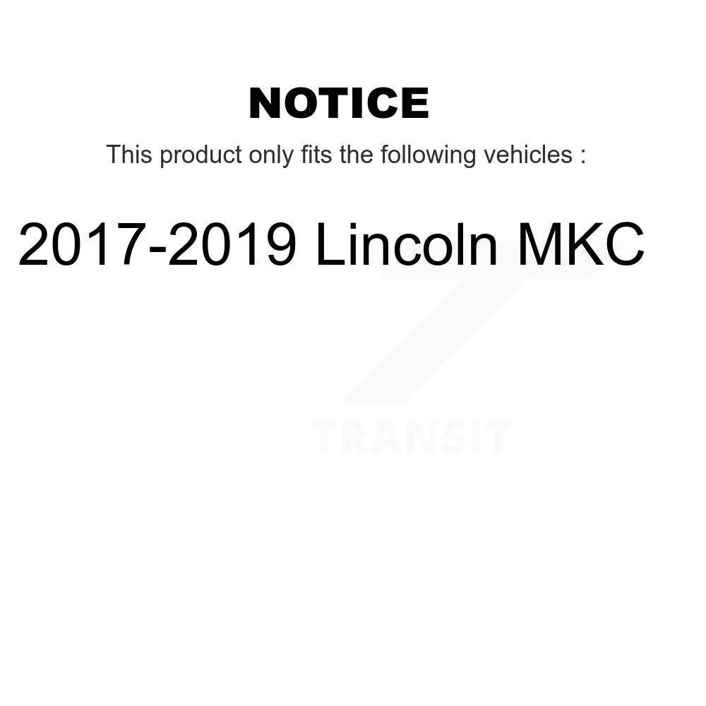 Front Outer & Inner Steering Tie Rod End Kit For 2017-2019 Lincoln MKC KTR-105465