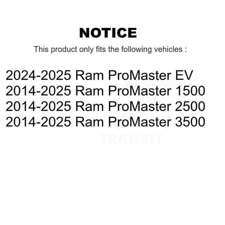 Front Lower Suspension Control Arm And Ball Joint Kit For Ram ProMaster 2500 3500 1500 EV KTR-105473