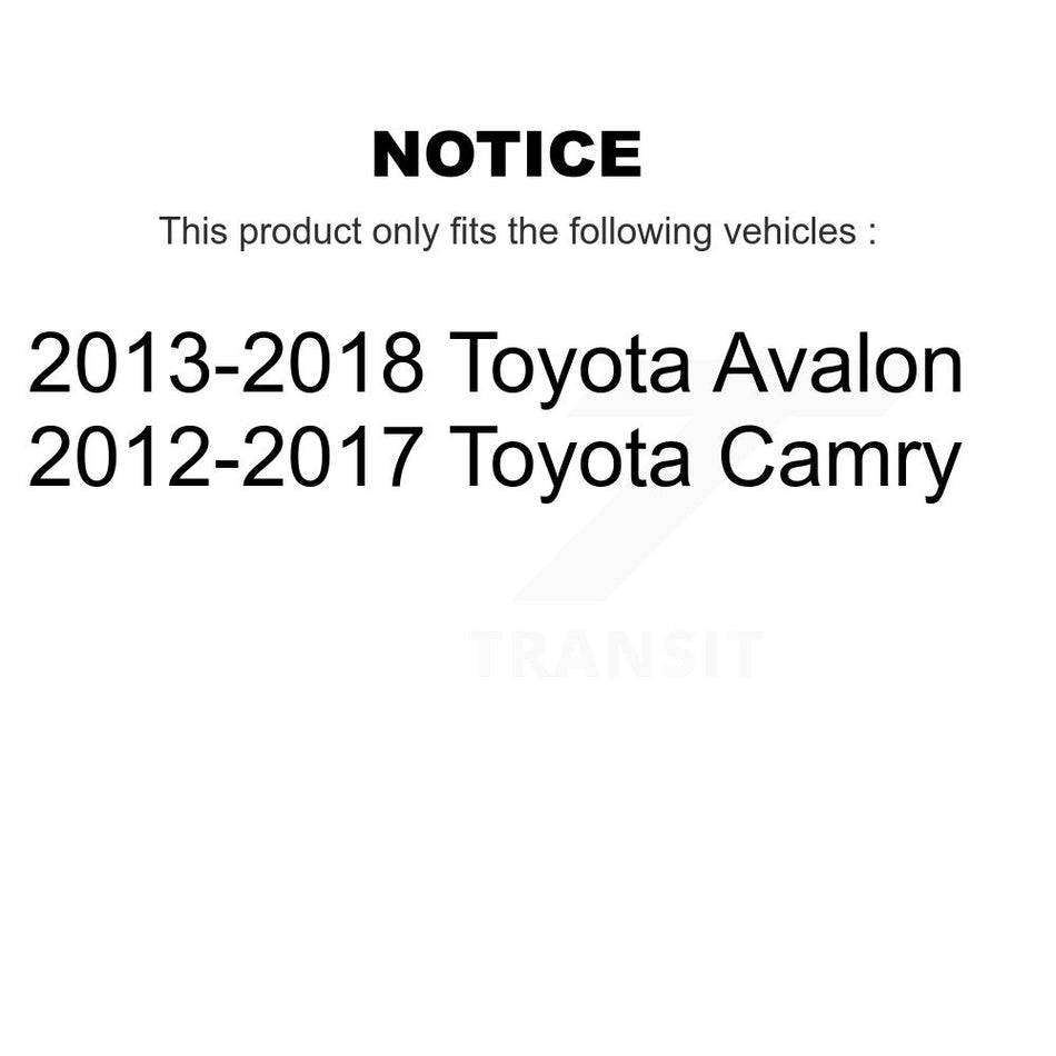 Front Lower Control Arm And Ball Joint Tie Rod End Link Kit (8Pc) For Toyota Camry Avalon KTR-105487