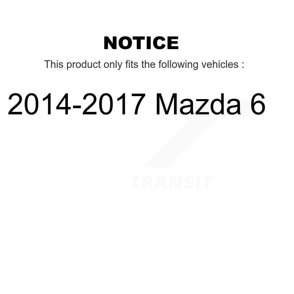 Front Lower Control Arm And Ball Joint Tie Rod End Link Kit (8Pc) For 2014-2017 Mazda 6 KTR-105489
