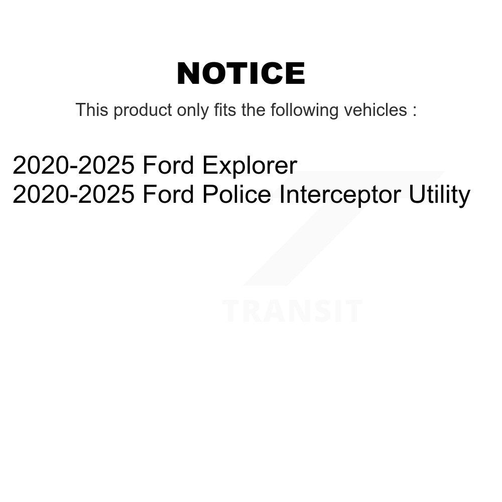 Front Inner Tie Rod End Pair For 2020-2025 Ford Explorer Police Interceptor Utility KTR-105499