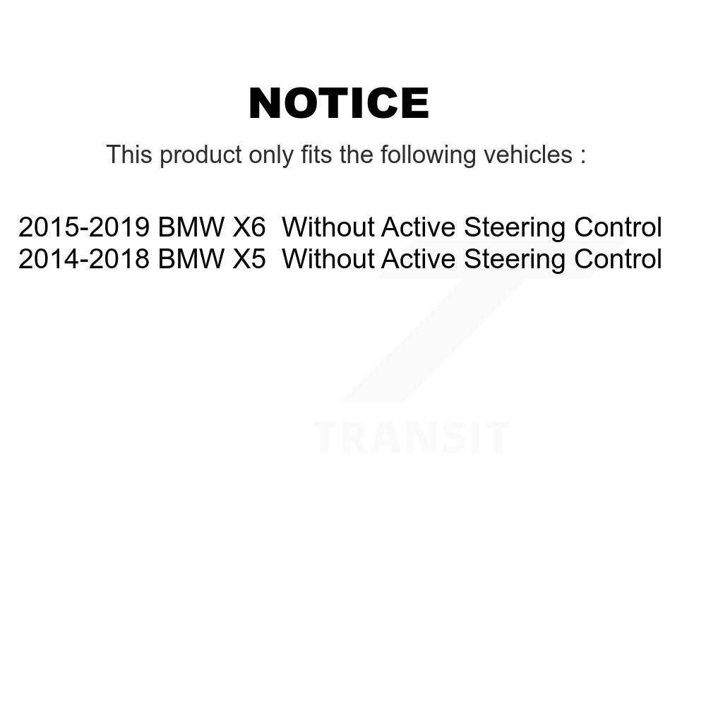 Front Inner Steering Tie Rod End Pair For BMW X5 X6 Without Active Control KTR-105509
