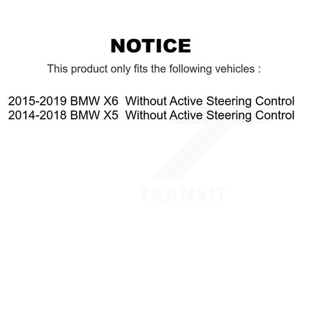Front Inner Steering Tie Rod End Pair For BMW X5 X6 Without Active Control KTR-105509