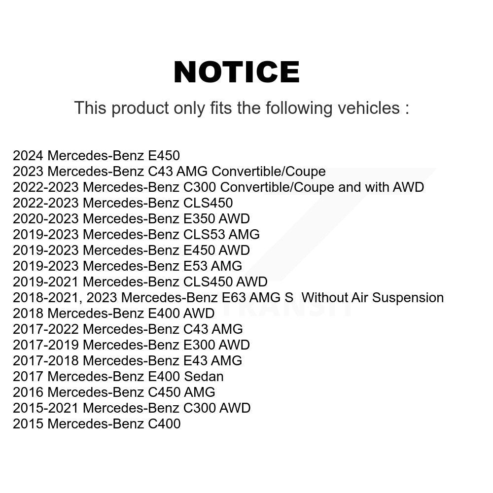 Front Rear Suspension Bar Link Kit For Mercedes-Benz C300 C43 AMG E450 E400 E53 E300 C400 KTR-105523