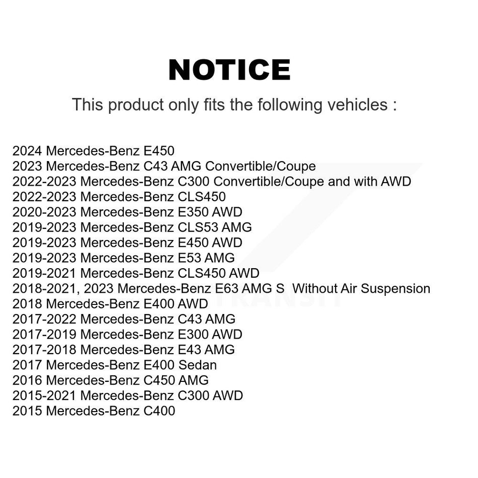 Front Rear Suspension Bar Link Kit For Mercedes-Benz C300 C43 AMG E450 E400 E53 E300 C400 KTR-105523