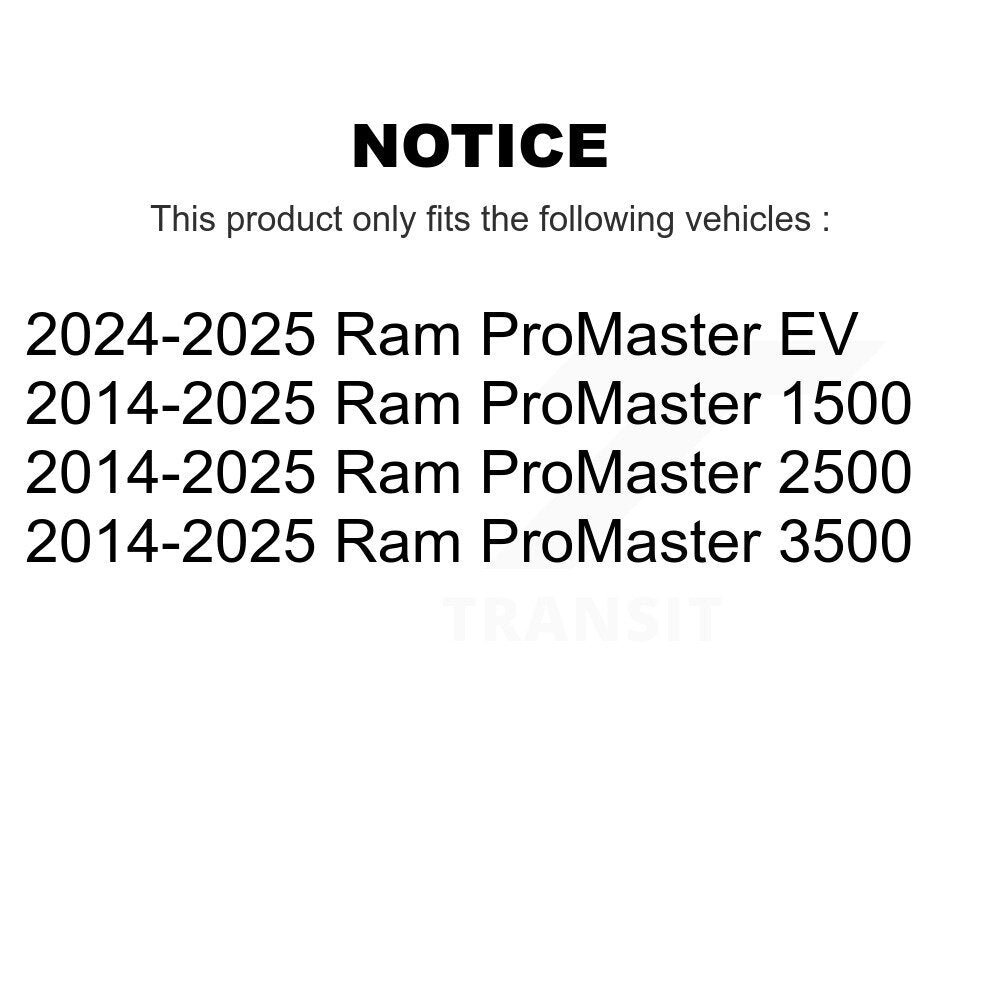 Front Lower Ball Joint And Outer Tie Rod End Kit For Ram ProMaster 2500 3500 1500 EV KTR-105534