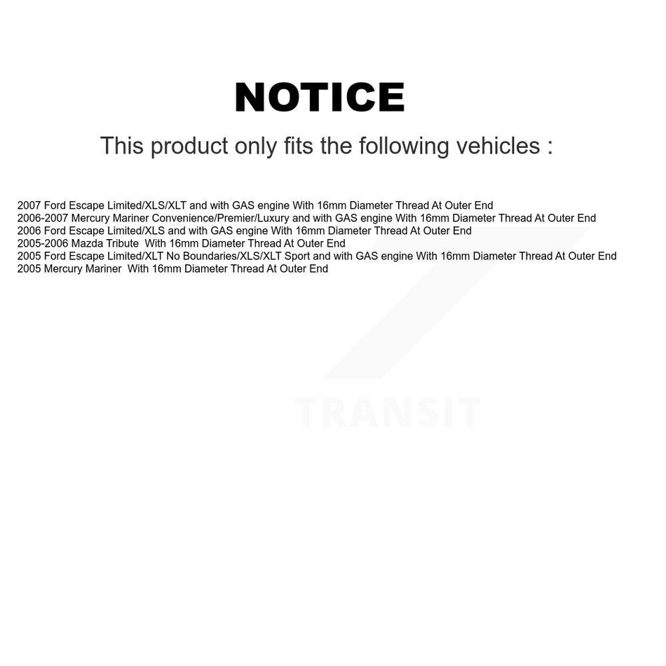 Front Lower Control Arm And Ball Joint Inner & Outer Tie Rod End Link Kit (8Pc) For Ford KTR-105550