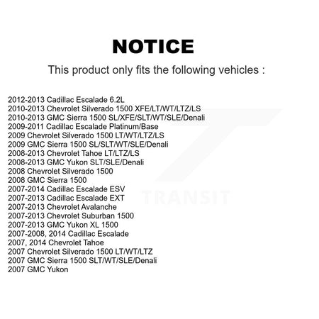 Front Lower Control Arm Ball Joint Inner & Outer Tie Rod End Link Kit (8Pc) For Chevrolet KTR-105560