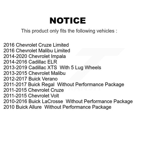 Front Lower Rearward Suspension Control Arm Bushing Pair For Chevrolet Cruze Buick Verano KTR-105562