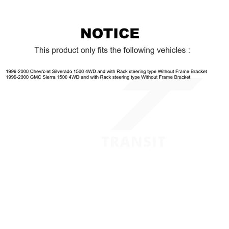 Front Tie Rod End Ball Joints Idler Arm Pitman Kit For Chevrolet Silverado 1500 KTR-105610