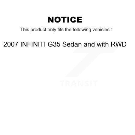 Front Lower Rearward Control Arm Ball Joint Link Kit For 2007 INFINITI G35 Sedan with RWD KTR-105633