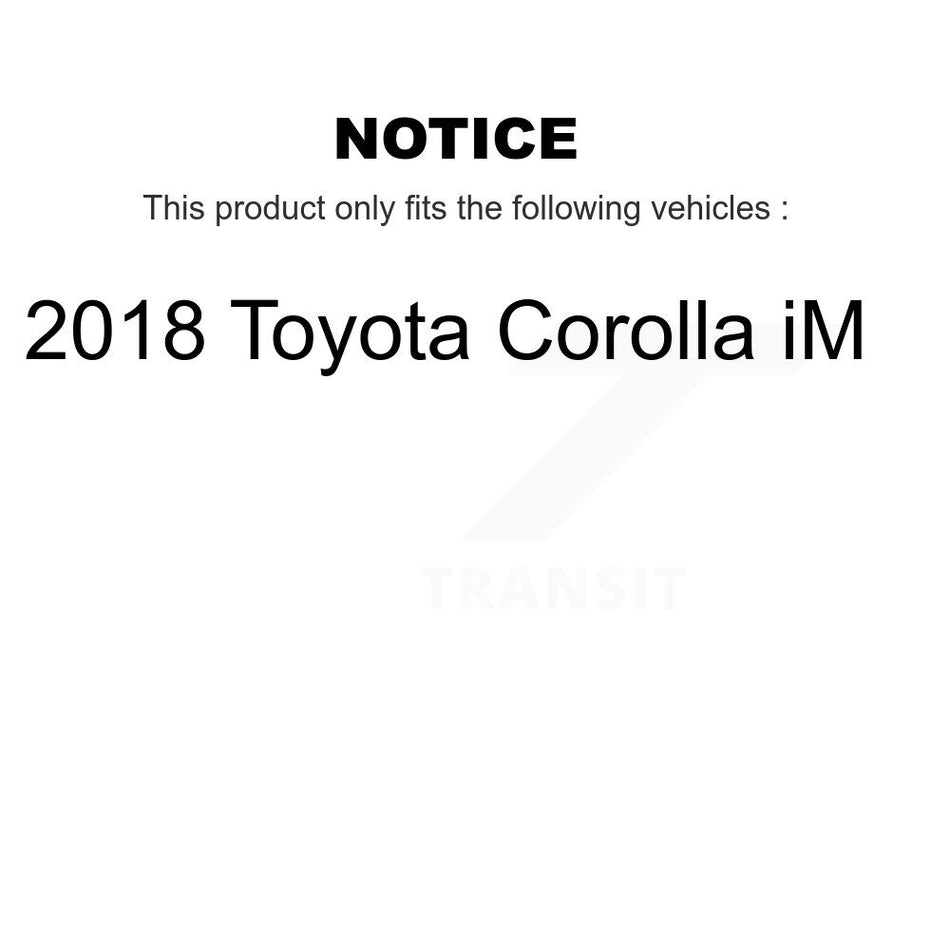 Front Suspension Lower Control Arm And Tie Rod End Kit For 2018 Toyota Corolla iM KTR-105645