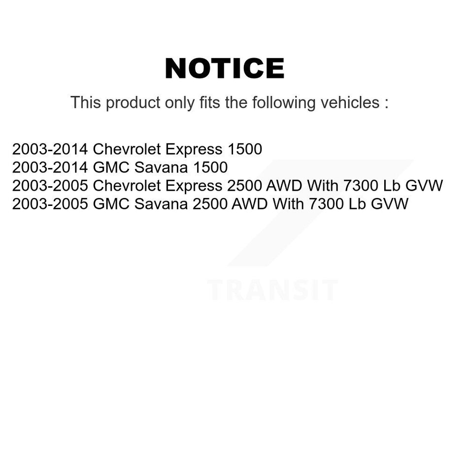 Front Upper Control Arm & Ball Joint Tie Rod End Link Kit For Chevrolet Express 1500 GMC KTR-105657