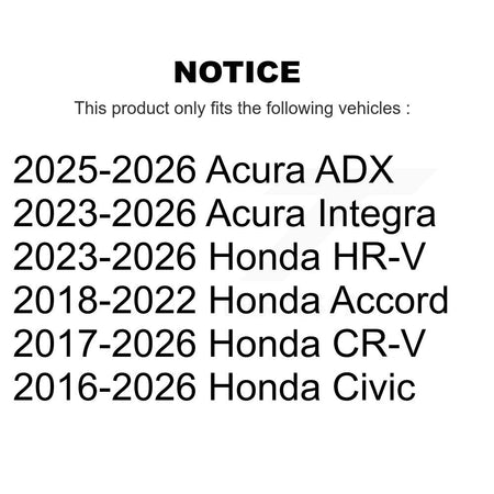 Rear Lower Forward Control Arm Pair For Honda Civic CR-V HR-V Accord Acura Integra ADX KTR-105669