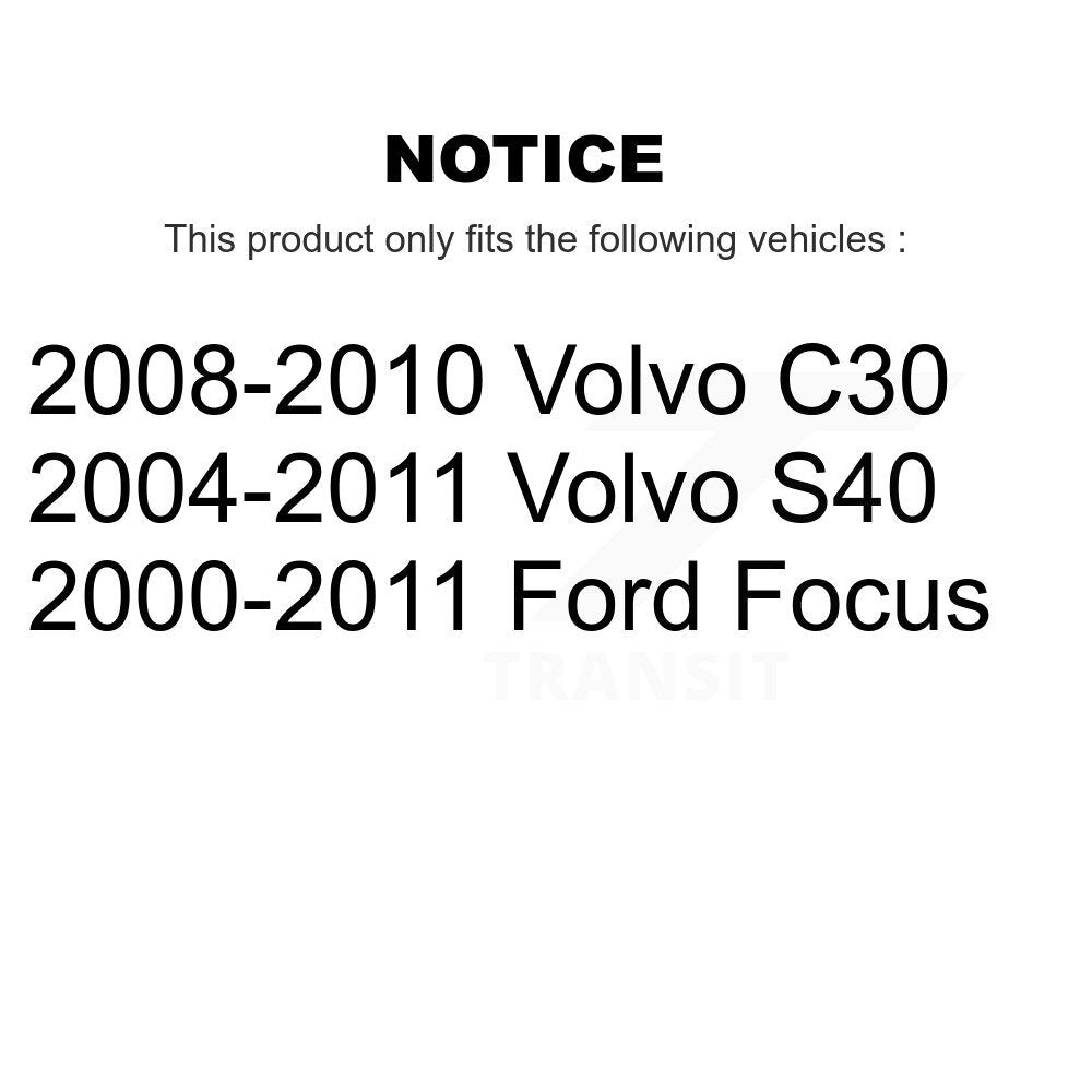 Rear Lower Rearward Suspension Control Arm Pair For Ford Focus Volvo S40 C30 KTR-105698