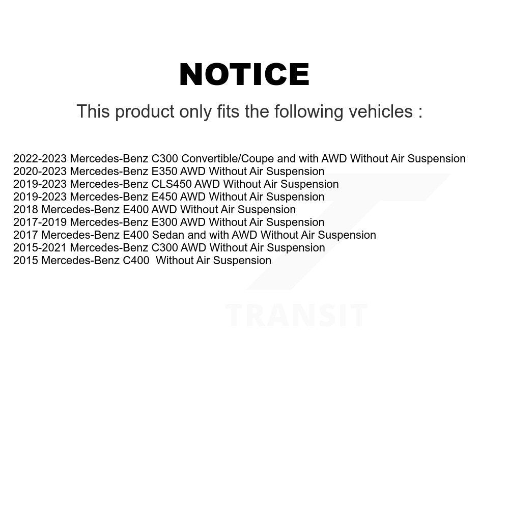 Front Lower Rearward Control Arm And Ball Joint Link Kit For Mercedes-Benz C300 E450 E400 KTR-105709