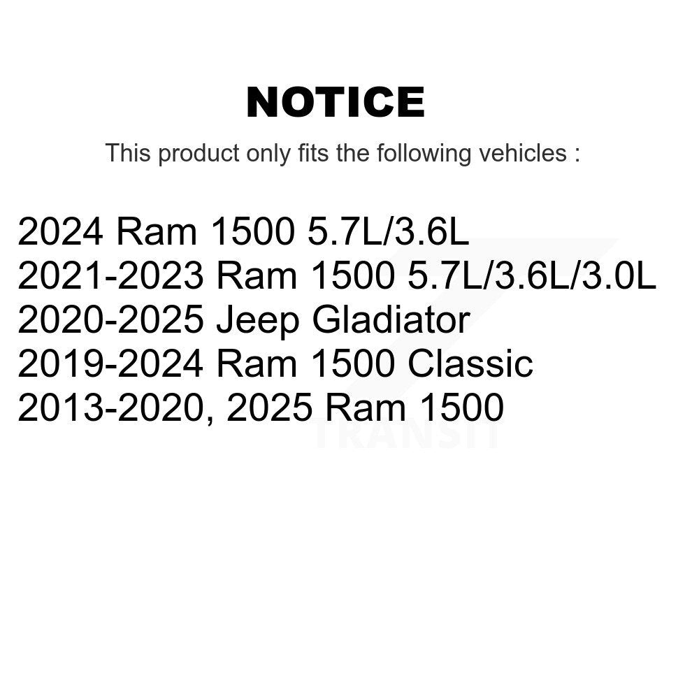 Rear Lower Suspension Control Arm Pair For Ram 1500 Classic Jeep Gladiator KTR-105714