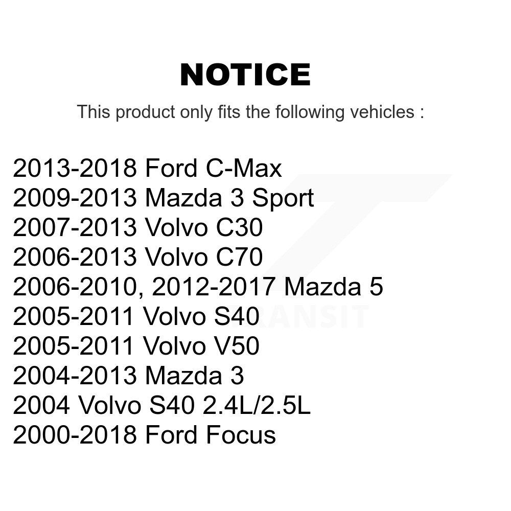 Rear Upper Control Arm Pair For Mazda 3 Ford Focus 5 Volvo C-Max S40 C30 V50 C70 Sport KTR-105730